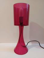 Vintage transparant roze plastic tafellampje, 2000, Enlèvement ou Envoi, Comme neuf
