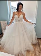 Prachtige Designer (uniek) Champagne Bruidsjurk met Korset, Ophalen of Verzenden