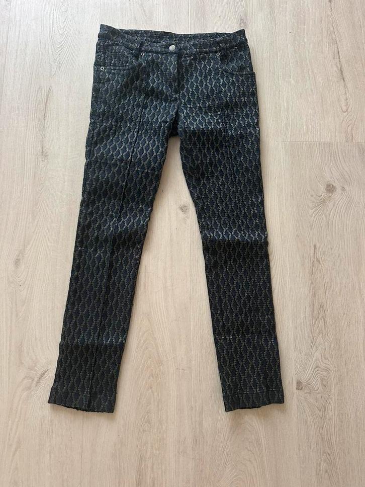 Luxe broek Tricot Chic nieuw ca €250, Kleding | Dames, Broeken en Pantalons, Zo goed als nieuw, Maat 38/40 (M), Blauw, Lang, Ophalen of Verzenden