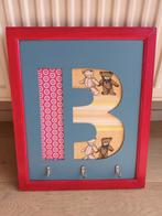 Cadre enfant chambre "B" en bois avec crochets, Enlèvement ou Envoi, Utilisé, Décoration murale