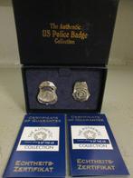 2 réductions de badge police USA (Pin's), Ophalen of Verzenden, Overige soorten, Embleem of Badge