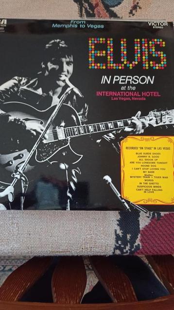 Elvis dubbel lp, Elvis in person, Franse persing,  beschikbaar voor biedingen
