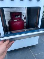 Losstaand vintage  4-pit gasfornuis met propaan gasfles, Ophalen, Gebruikt