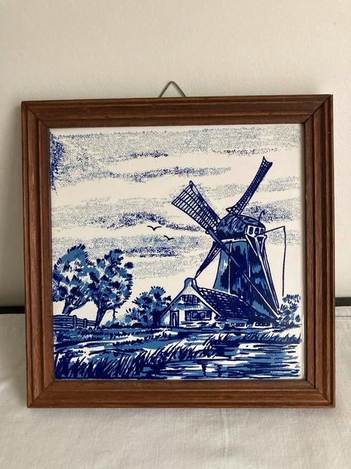 Tegel tegeltableau wandtegel Delft blauw 17x17cm, Antiek en Kunst, Antiek | Wandborden en Tegels, Ophalen of Verzenden