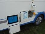 knaus 450 T,vast bed,treinzit,thetfort wc,fietsrek+voortent-, Caravans en Kamperen, Caravans, Schokbreker, Bedrijf, Treinzit, 750 - 1000 kg