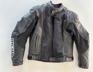 Nieuw Richa Ballistic Evo zwart leren jack voor heren beschikbaar voor biedingen