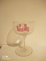 Oud geverfd bierglas O R Super Noel, Verzamelen, Biermerken, Ophalen of Verzenden, Zo goed als nieuw, Glas of Glazen, Overige merken