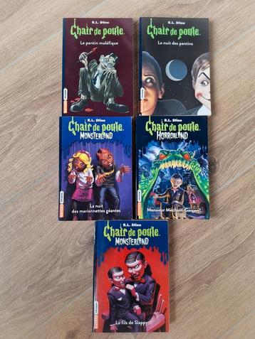 Lot 5 livres chair de poule collection  beschikbaar voor biedingen