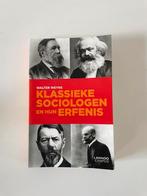 Walter Weyns - Klassieke sociologen en hun erfenis, Boeken, Ophalen of Verzenden, Zo goed als nieuw, Walter Weyns