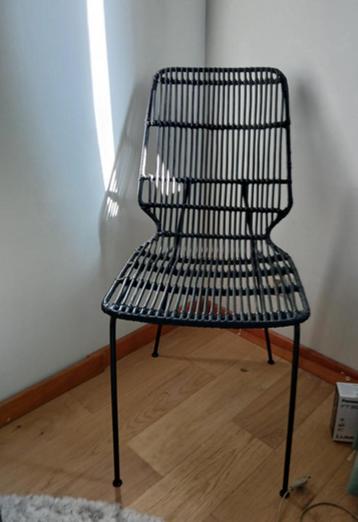 2 rotan stoelen, Ophalen, Gebruikt, Twee, Zwart