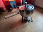 Fondueset, Elektronische apparatuur, Fonduesets, Ophalen of Verzenden, Zo goed als nieuw, Brander, Fonduepan
