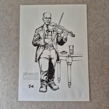 Leo De Buth, tekening in inkt van Karel Waeri beschikbaar voor biedingen