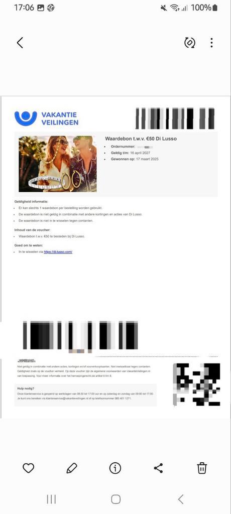 Waardebon/cadeaubon van di Lusso, Tickets en Kaartjes, Evenementen en Festivals