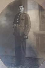 Grote foto Belgische soldaat rond 1930, Ophalen of Verzenden, Landmacht, Foto of Poster