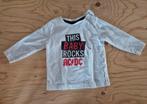 Longsleeve 'This baby rocks ACDC' - Maat 68, Kinderen en Baby's, Babykleding | Maat 68, Jongetje of Meisje, Ophalen of Verzenden