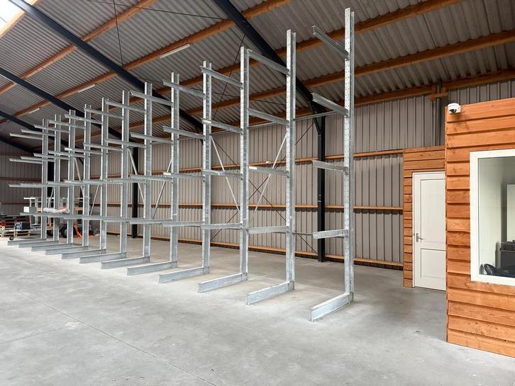 Verzinkte Enkelzijdige Draagarmstelling 5000x1250 Nieuwstaat, Articles professionnels, Aménagement de Bureau & Magasin | Entrepôt, Rayonnage & Stockage