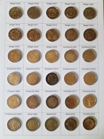 diverse herdenkingsmunten 2 Euro in prima kwaliteit beschikbaar voor biedingen