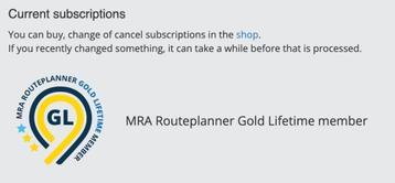 Myroute-app Gold Lifetime licentie beschikbaar voor biedingen