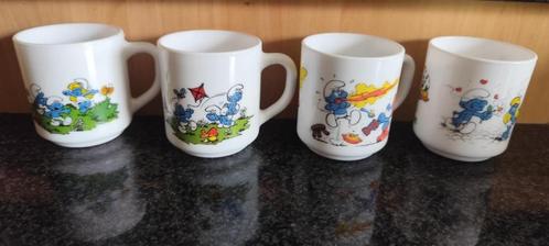 4 tasses Schtroumpfs (Pub. Benedictin), Verzamelen, Smurfen, Nieuw, Gebruiksvoorwerp, Verschillende Smurfen, Ophalen of Verzenden