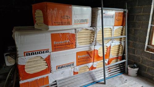 Bauder PIR 120 W - 12cm isolatie - Dubbele tand en folie, Doe-het-zelf en Bouw, Isolatie en Afdichting, Nieuw, Muurisolatie, Dakisolatie