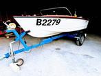 zorgeloze motorboot, Watersport en Boten, Motorboten en Motorjachten, Ophalen, 10 tot 30 pk, Zo goed als nieuw, Snelvarend