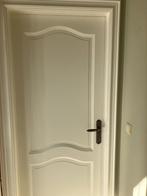 wit geschilderde eiken binnen deuren, Doe-het-zelf en Bouw, Deuren en Vliegenramen, Ophalen, Gebruikt, 80 tot 100 cm, Binnendeur