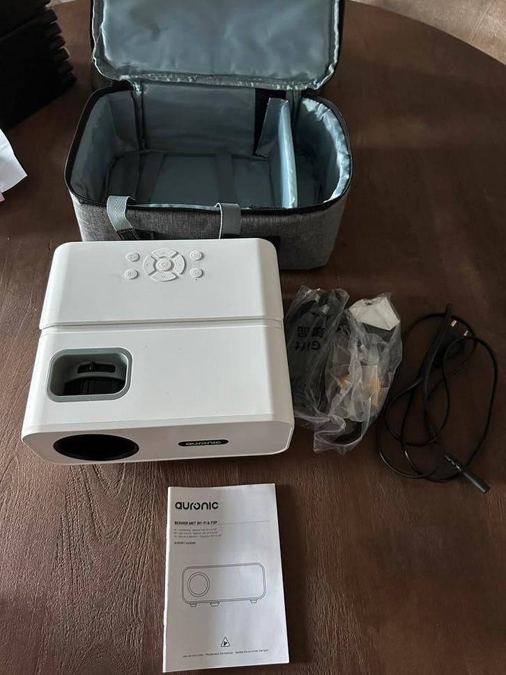 Auronic mini beamer, Audio, Tv en Foto, Beamers, Zo goed als nieuw, Full HD (1080), Ophalen