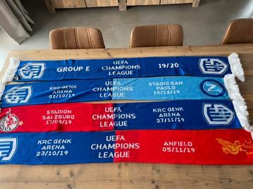 4 x sjaal KRC Genk  UEFA Champions League 2019 beschikbaar voor biedingen