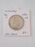 Hungary 1 florin 1880  K.B  AG TOPMUNTJE  !!!!, Timbres & Monnaies, Monnaies | Europe | Monnaies non-euro, Enlèvement ou Envoi