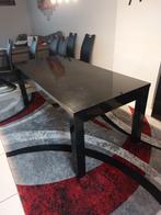 Table à manger noir laqué, Maison & Meubles, Rectangulaire, Autres essences de bois, 50 à 100 cm, Enlèvement