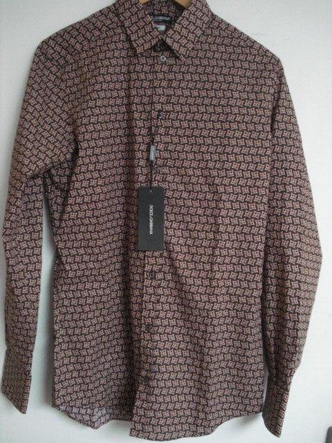 Dolce & Gabbana hemd lange mouwen 39 Speelkaarten, Kleding | Heren, Overhemden, Nieuw, Halswijdte 39/40 (M), Rood, Verzenden