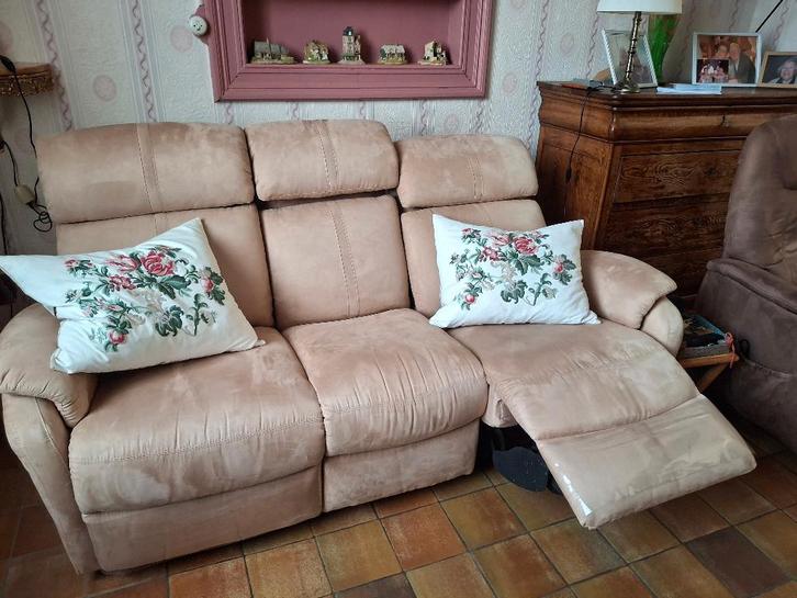 Divan relax, Maison & Meubles, Canapés | Salons, Utilisé, Banc droit, Trois personnes, 150 à 200 cm, 75 à 100 cm, Tissus, Enlèvement