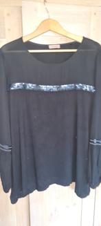 Longshirt met blousedetails en pailletten S.Oliver maat 48, Comme neuf, Noir, Chemisier ou Tunique, S.Oliver