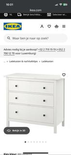 Hemnes witte ladekast in mooie staat, Huis en Inrichting, Ophalen, Zo goed als nieuw