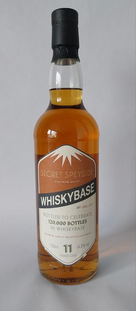 Secret Speyside 2007/120 000 bouteilles en Whisky Base/Whisk, Collections, Vins, Neuf, Autres types, Autres régions, Pleine, Enlèvement ou Envoi
