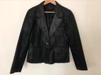 Zwart lederen  dames jas vest blazer maat XL, Kleding | Dames, Ophalen of Verzenden, Maat 46/48 (XL) of groter, Zwart