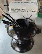 Gietijzeren fondueset (met brander) + accessoires, Ophalen, Gebruikt, Brander, Fondueset