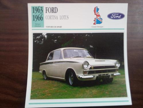 Ford - Edito Service steekkaarten auto bouwperiode 1963-1993, Verzamelen, Automerken, Motoren en Formule 1, Zo goed als nieuw