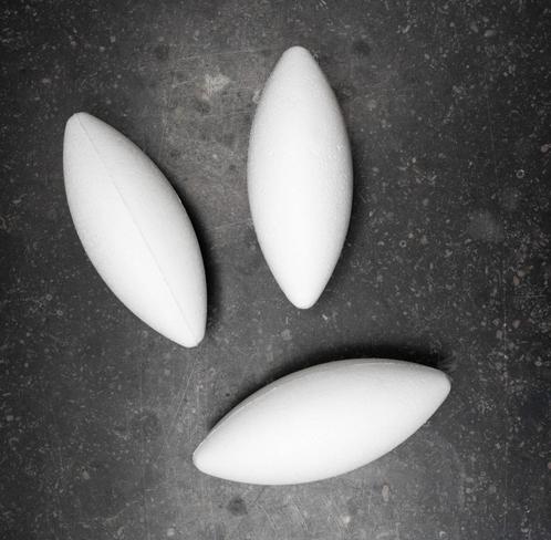 Isomo/Piepschuim (ovalen) eieren, Hobby en Vrije tijd, Knutselen, Nieuw, Knutselwerk, Ophalen of Verzenden