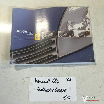 Renault Clio 2003 Instructieboekje beschikbaar voor biedingen
