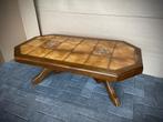 Salontafel massief eik met tegel inleg, Huis en Inrichting, Ophalen, Gebruikt, Eikenhout
