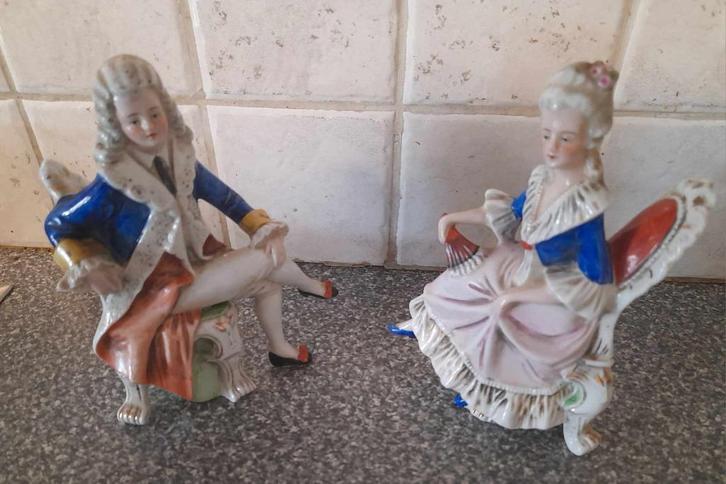 Porseleinen sax beeldjes, Antiek en Kunst, Antiek | Porselein, Ophalen of Verzenden