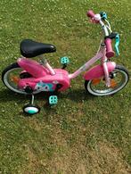 B'twin meisjesfiets 14 inch met zijwieltjes, Ophalen, Zo goed als nieuw, Zijwieltjes