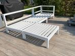 loungeset   wit, Tuin en Terras, Ophalen, Gebruikt, Bank, 6 zitplaatsen