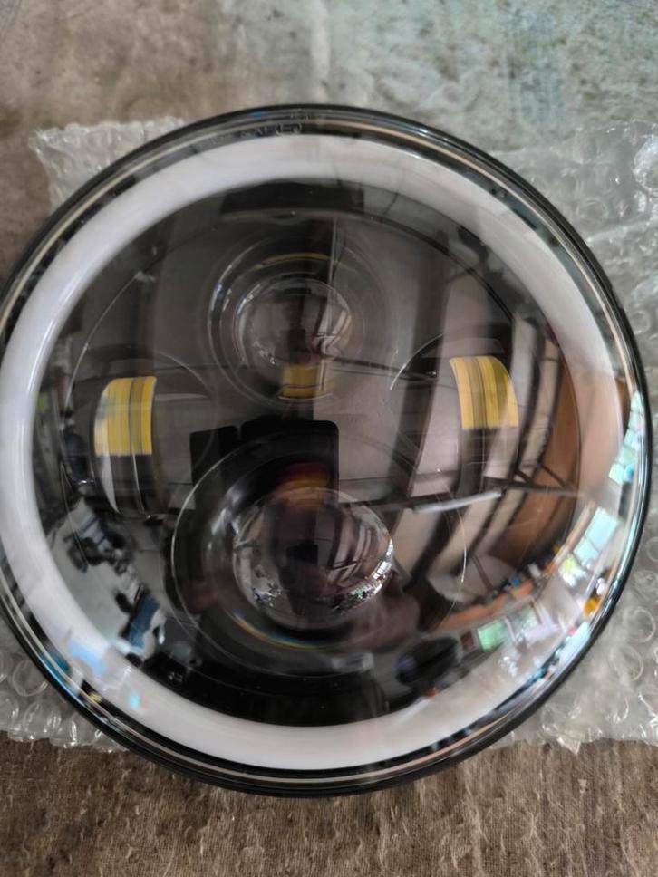 LED koplamp optiek 18cm / 7inch, Motoren, Tuning en Styling, Ophalen