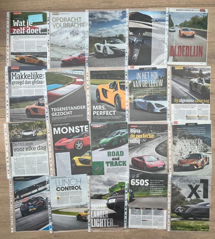 MCLAREN - ARTIKELS, Boeken, Auto's | Folders en Tijdschriften, Ophalen of Verzenden