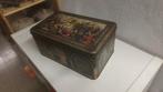 Belle boîte en fer blanc avec scènes médiévales, Antiquités & Art, Enlèvement ou Envoi