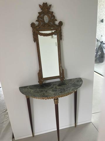 Table murale baroque avec miroir, Enlèvement