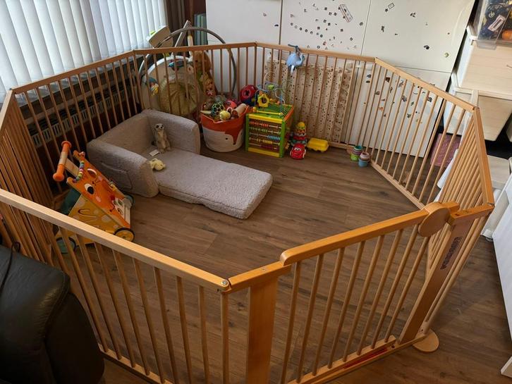 Grondbox baby achthoek, Kinderen en Baby's, Babyparken, Gebruikt, Overige vormen, Ophalen