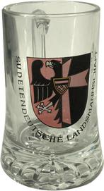 "Sudetendeutsche Landsmannschaft" bierpull, Verzenden, Nieuw, Bierglas
